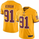 Nike Men & Women & Youth Redskins 91 Ryan Kerrigan Gold Color Rush Limited Jersey,baseball caps,new era cap wholesale,wholesale hats